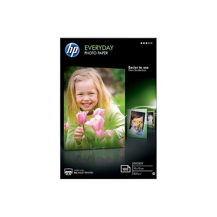 HP CARTA FOTOGRAFICA LUCIDA HP EVERYDAY GLOSSY PHOTO PAPER - 100 FOGL.