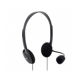 VULTECH CUFFIE CON MICROFONO HS-01 REV 2.2, DOPPIO JACK 3,5MM + ADATT.