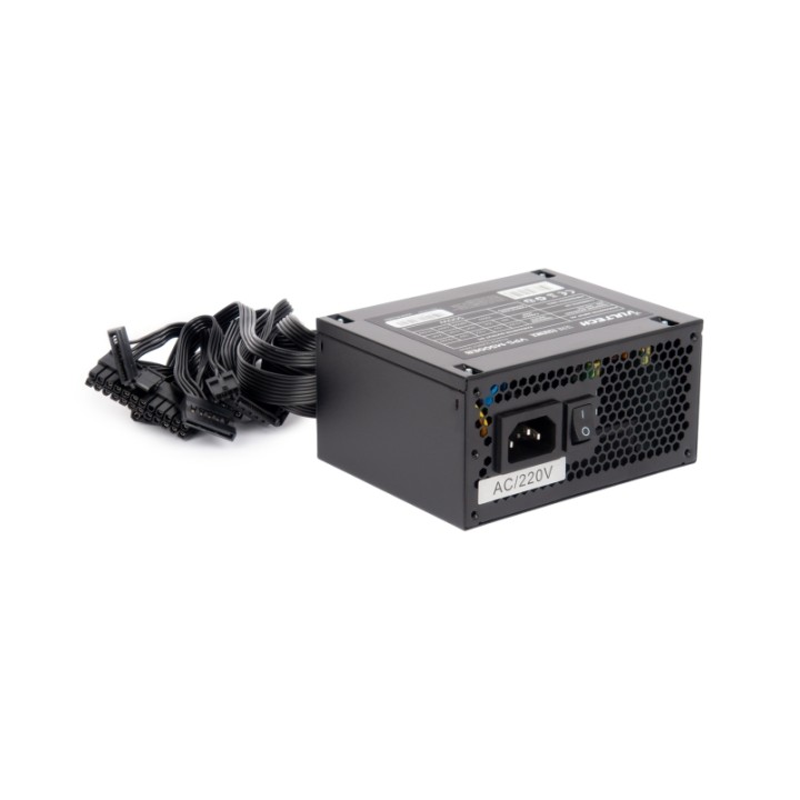 VULTECH ALIMENTATORE MICRO ATX, 500W VENTOLA TERMOREGOLATA, SERIE ESS.