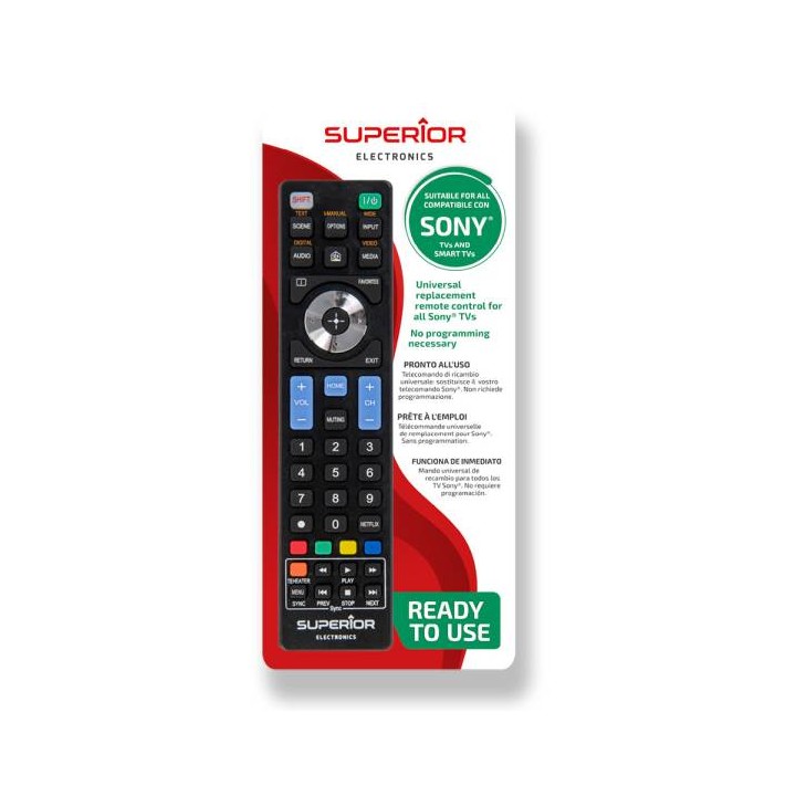 Superior Electronics Superior Telecomando Universale Sony funzioni Sm.