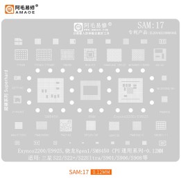 AMAOE STAMPO METALLICO DEGLI IC PER SAM-17 SAMSUNG GALAXY S22 5G S901.