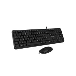 VULTECH TASTIERA E MOUSE BUNDLE, CON FILO USB, 2000DPI