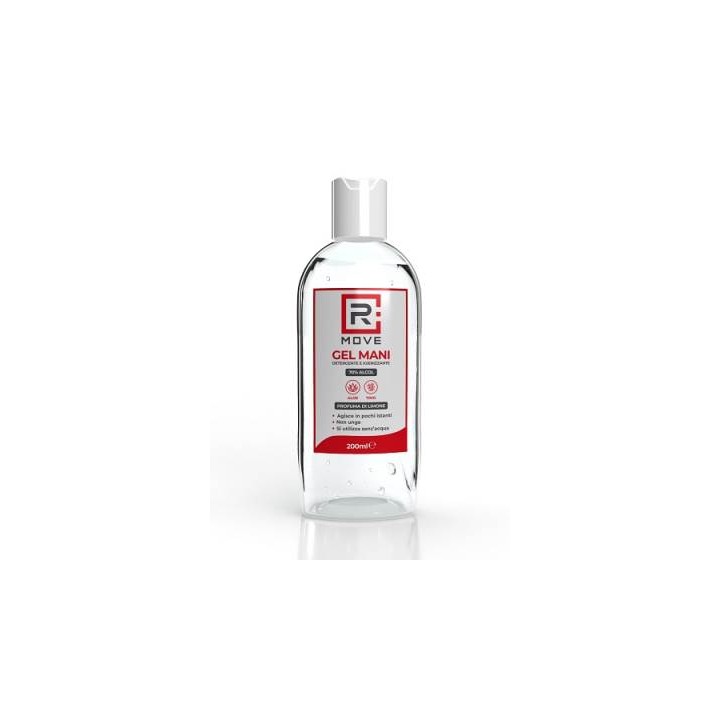 RMove Gel Igienizzante Mani Alcool 70% con Flip Top 200ml