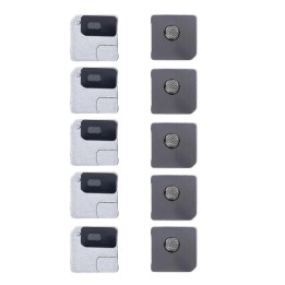 SET 5 PEZZI SCHERMO ANTIPOLVERE PER MICROFONO POSTERIORE PER APPLE IP.