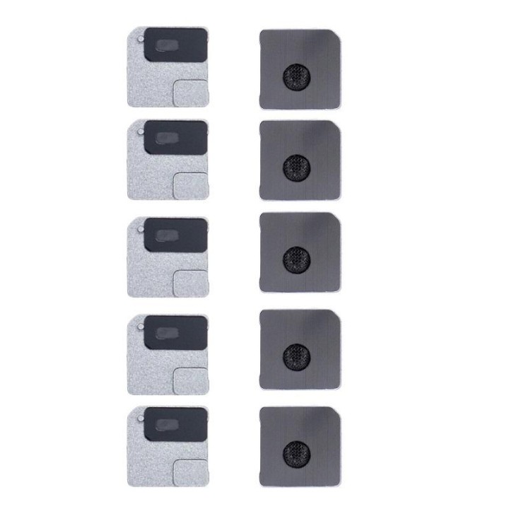 SET 5 PEZZI SCHERMO ANTIPOLVERE PER MICROFONO POSTERIORE PER APPLE IP.