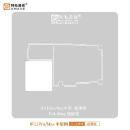 AMAOE IP11PRO/MAX 0.12mm STENCIL REBALLING BGA A STRATO INTERMEDIO PE.