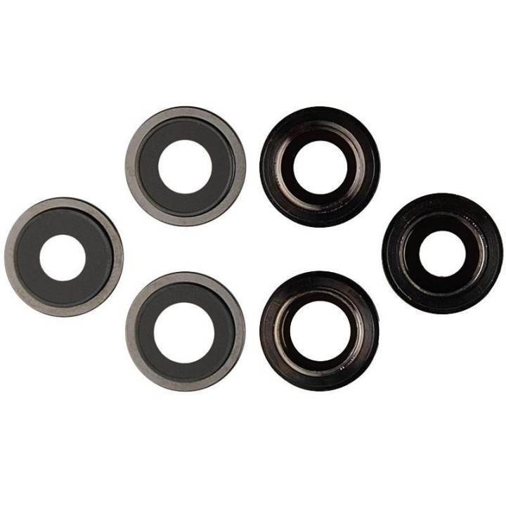 SET 3 PEZZI VETRO E SUPPORTO CAMERA PER APPLE IPHONE 12 PRO 6.1 NERO