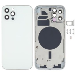 COVER POSTERIORE PER APPLE IPHONE 12 PRO 6.1 BIANCO MATERIALE ORIGINA.