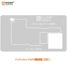 AMAOE IP13PROMAX 0.12mm STENCIL REBALLING BGA A STRATO INTERMEDIO PER.