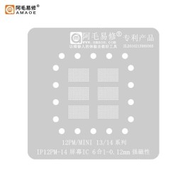 AMAOE SCHERMO IC 6 IN 1 MAGLIA ACCIAIO PER APPLE IPHONE 12 MINI / 13..