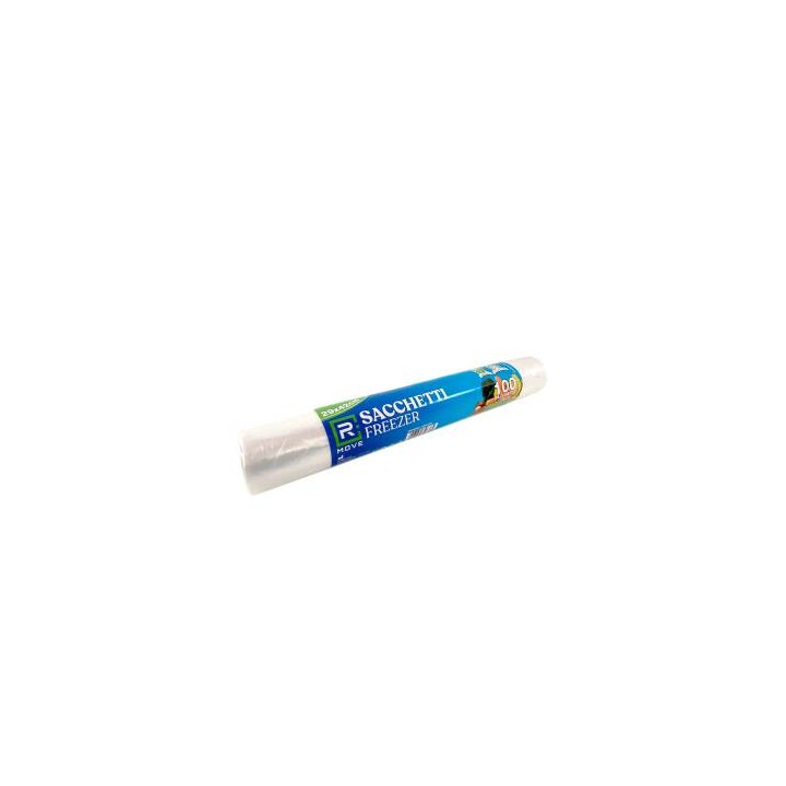 RMove 1 Rotolo da 100 Sacchi Freezer 29x42cm Trasparenti RMOVE