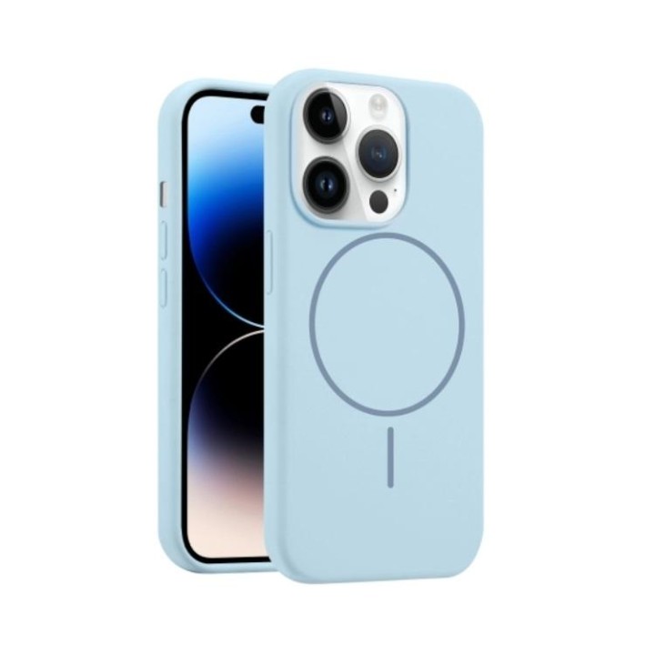 CUSTODIA CELLULARE DI SILICONE LIQUIDO + MAGNETICO PER APPLE IPHONE 1.