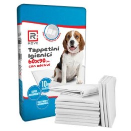 RMove Tappetini Igienici Animali 60x90cm Con adesivi 1Cnf/10pz