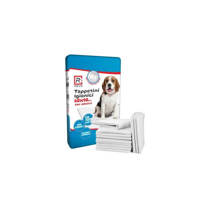 RMove Tappetini Igienici Animali 60x90cm Con adesivi 1Cnf/10pz
