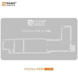 AMAOE IP15/PLUS 0.12mm STENCIL REBALLING BGA A STRATO INTERMEDIO PER..