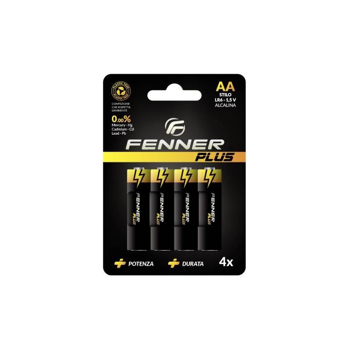 Fenner Batterie Stilo AA Alcalina FN-LR6 1Cnf/4pz