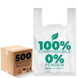 RMove Buste Shopper Biodegradabili Piccole 10g - 500pz - 27x50cm - RM.