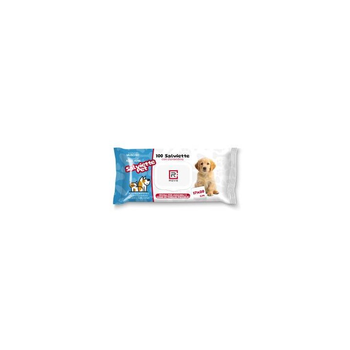 RMove Salviette Pet Igienizzanti con Clorexidina 17x20 1Cnf/100pz