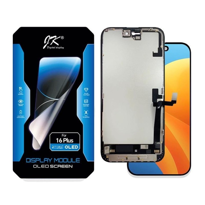 TOUCHSCREEN + DISPLAY OLED DISPLAY COMPLETO PER APPLE IPHONE 16 PLUS..