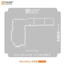 AMAOE IP16/16PLUS 0.12mm STENCIL REBALLING BGA A STRATO INTERMEDIO PE.