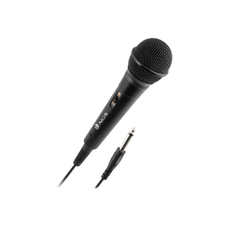 NGS SINGER FIRE: Microfono Dinamico, Microfono con Cavo da 3 Metri, C.