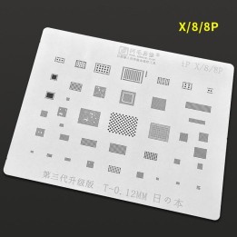 AMAOE IP X / 8 / 8P STAMPO METALLICO DEGLI IC PER APPLE IPHONE 8G / 8.