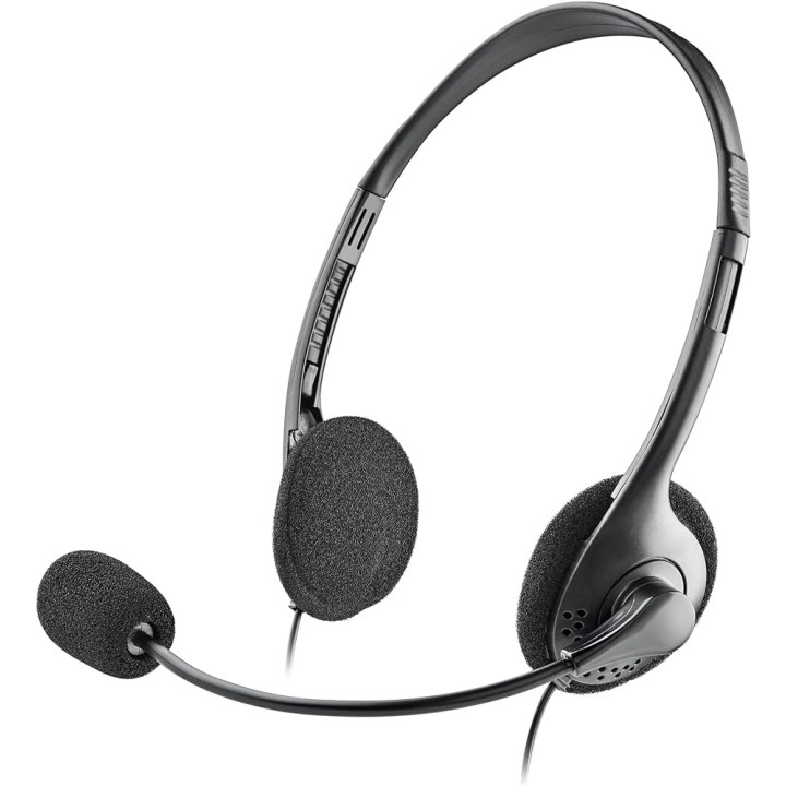NGS CUFFIE CON MICROFONO REGOLABILE, CONNES AUDIO 3,5mm+ADATTATORE DO.