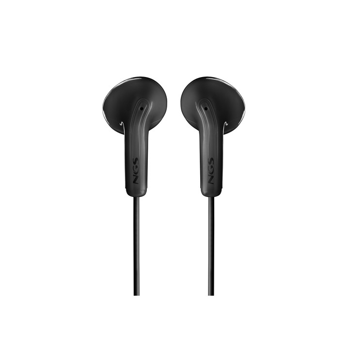 NGS CROSS FLIP BLACK: cuffie intrauricolari con microfono e controllo.