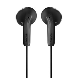 NGS CROSS GLIDE BLACK: Auricolari a bottone con microfono e controllo.