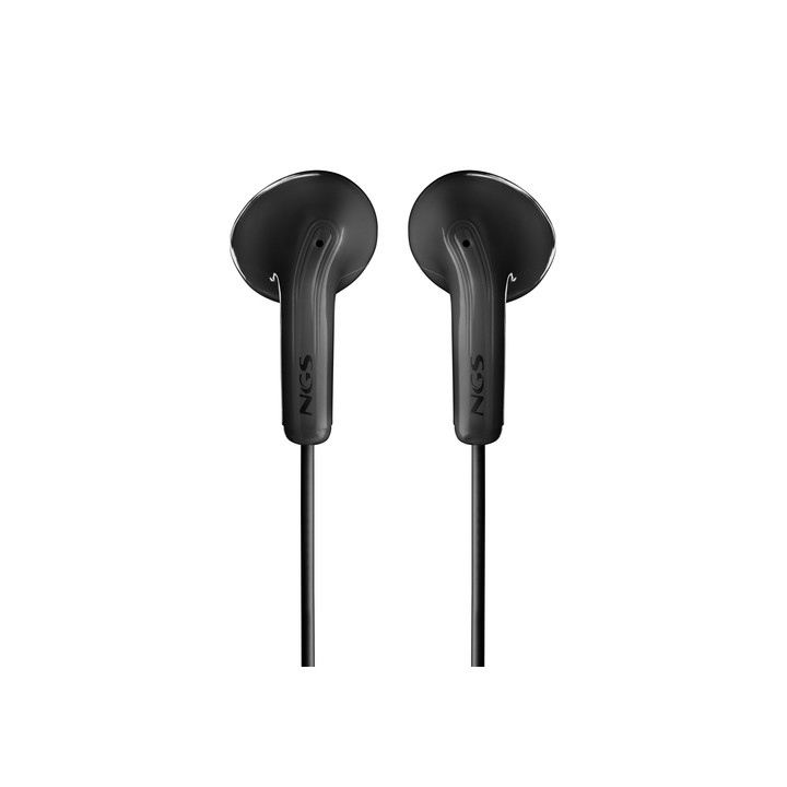 NGS CROSS GLIDE BLACK: Auricolari a bottone con microfono e controllo.