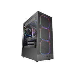 MARSGAMING CASE MID TOWER MC-NEBULA TG 4ARGB+HUB MESH