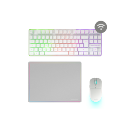 MARSGAMING GAMING TASTIERA MCPWTKLW BIANCO 3IN1 RGB MOUSE 360X2660MM..