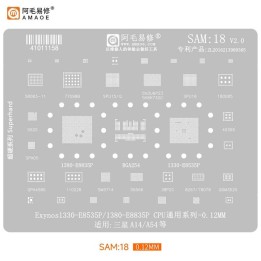 AMAOE STAMPO METALLICO DEGLI IC PER SAM-18 SAMSUNG GALAXY A54 5G A546.