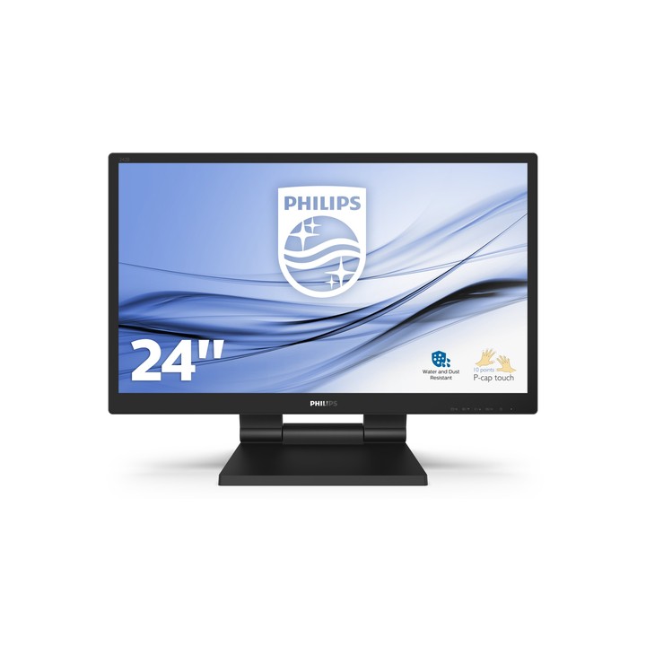 PHILIPS MONITOR TOUCH 23,8 LED IPS 16:9 FHD 5MS 250CDM, VGA/DVI/DP/HD.
