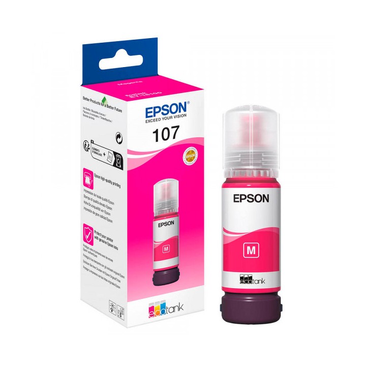 EPSON FLACONE INK MAGENTA 70ML PER SERIE ECO TANK, 107