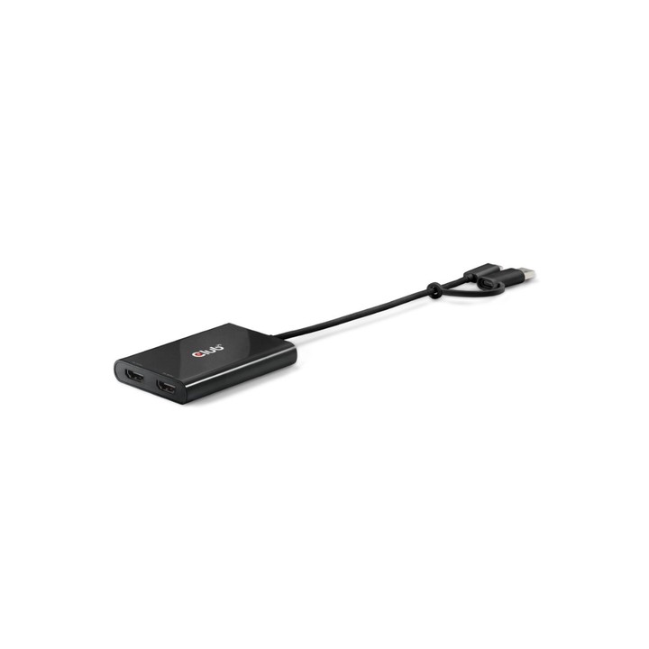 CLUB3D VIDEO SPLITTER CON DISPLAYLINK USB TYPE C (CON ADATTATORE TYPE.