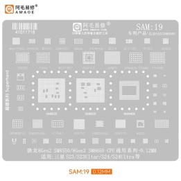 AMAOE STAMPO METALLICO DEGLI IC PER SAM-19 SAMSUNG GALAXY S23 S911B /.