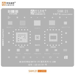 AMAOE STAMPO METALLICO DEGLI IC PER SAM-21 SAMSUNG GALAXY S25 5G S931.