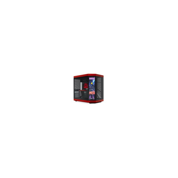 HYTE CASE MID TOWER Y70 TOUCH INFINITE BLACK CHERRY BLK/RD 4xSLOTS GP.