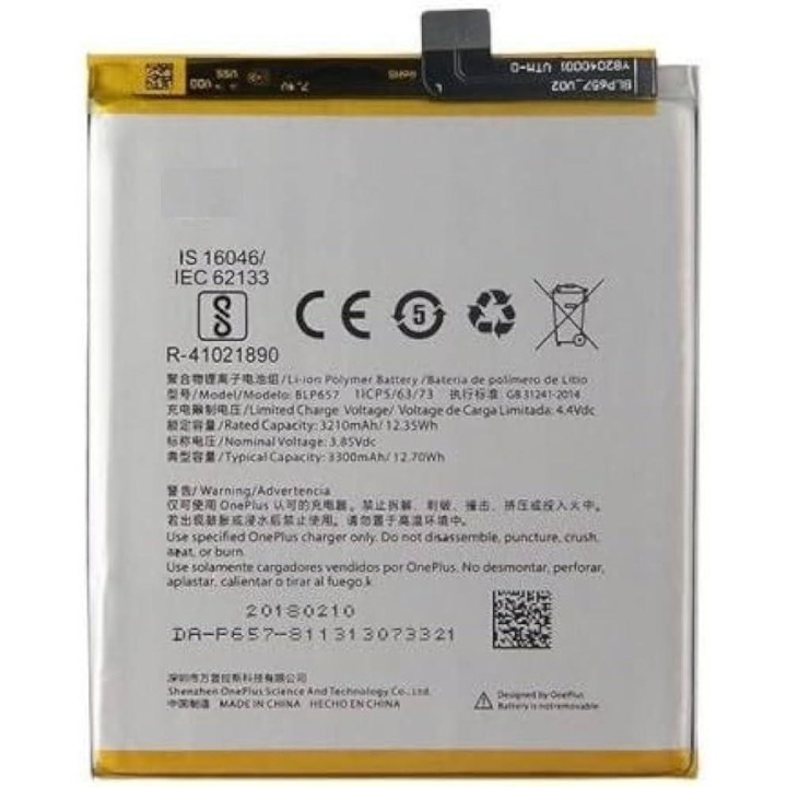 BATTERIA ORIGINALE BLP657 PER ONEPLUS 6 1+6
