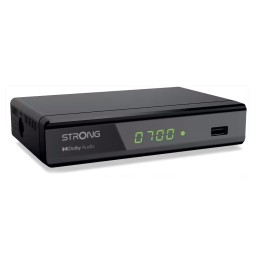 STRONG DECODER DISPLAY USB SCART HDMI DOLBY AUDIO HEVC ADVANCE EPG PA.