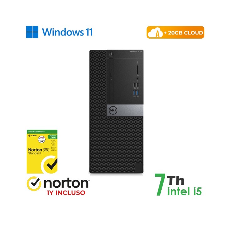RINOVO PC DELL REFURBISHED Optiplex 5050-7050 Tower i5-7X00 DDR 16GB..
