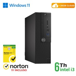 RINOVO PC DELL REFURBISHED Optiplex 3050-5050 SFF i3-6X00 DDR 8GB SSD.