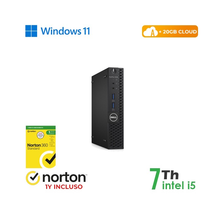 RINOVO Mini PC DELL REFURBISHED Optiplex 3050- Warranty+NORTON 5050M..