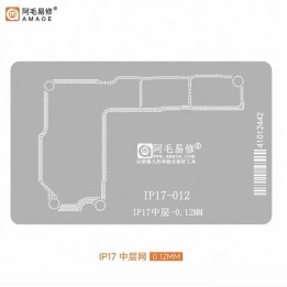 AMAOE IP17 0.12mm STENCIL REBALLING BGA A STRATO INTERMEDIO PER APPLE.