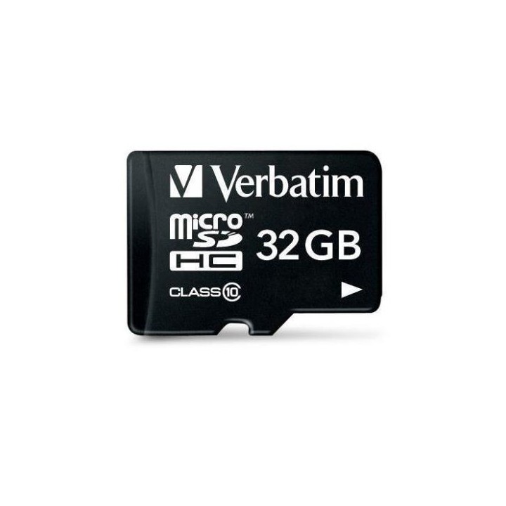 VERBATIM MICRO SDHC 32GB CLASSE 10 + ADATTATORE