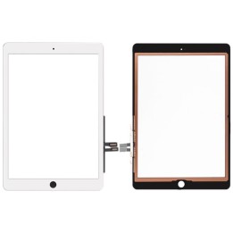 TOUCH E VETRO PER APPLE IPAD 9.7 2018 A1893 A1953 A1954 BIANCO ORIGIN.