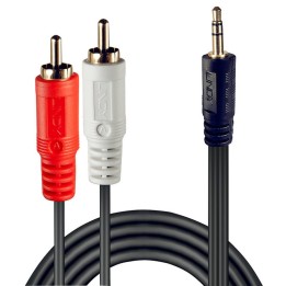 LINDY CAVO AUDIO STEREO 2XRCA M/M 3,5MM 2MT