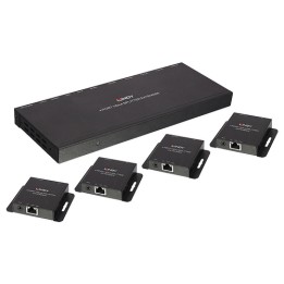 LINDY EXTENDER SPLITTER HDMI 4K30 IR CAT.6 70M, 4 PORTE