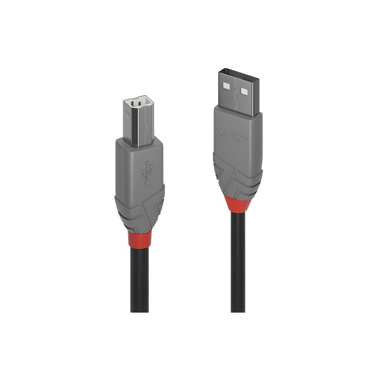 LINDY CAVO USB 2.0 A/B ANTHRA LINE, 0.5M